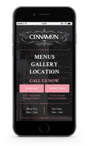 Cinnamon mobile design