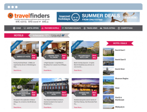 Travelfinders Internal Page Web Design